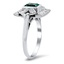 The Osie Ring, smalltop view on a hand