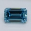 1.34 Ct. Fancy Vivid Malibu Blue Emerald Lab Grown Diamond