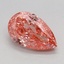 1.10 Ct. Fancy Vivid Pink Pear Lab Grown Diamond