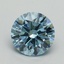 1.36 Ct. Fancy Vivid Blue Round Lab Grown Diamond