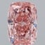 6.05 Ct. Fancy Vivid Pink Cushion Lab Grown Diamond