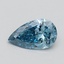 0.51 Ct. Fancy Vivid Blue Pear Lab Grown Diamond