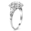 The Charmane Ring, smalltop view on a hand