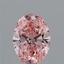 1.34 Ct. Fancy Vivid Pink Oval Lab Grown Diamond