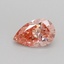 0.73 Ct. Fancy Vivid Pink Pear Lab Grown Diamond