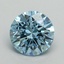 1.03 Ct. Fancy Vivid Blue Round Lab Grown Diamond