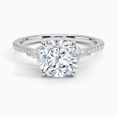 18K White Gold Melody Pavé Diamond Ring