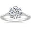 18K White Gold Aria Three Stone Diamond Ring (1/10 ct. tw.), smalltop view