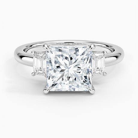 18K White Gold Petite Rhiannon Three Stone Diamond Ring (1/4 ct. tw.)