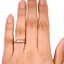 The Vlora Ring, smallzoomed in top view on a hand