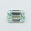 0.69 Ct. Fancy Intense  Green Emerald Lab Grown Diamond