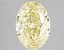 3.12 Ct. Fancy Vivid Yellow Oval Lab Grown Diamond