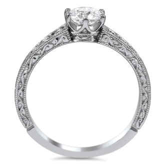 Custom Regalia Ring with Bezel Set Diamond Accents
