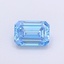 1.13 Ct. Fancy Vivid  Blue Emerald Lab Grown Diamond
