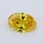 0.45 Ct. Fancy Vivid  Yellow Oval Lab Grown Diamond
