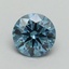 1.18 Ct. Fancy Vivid Blue Round Lab Grown Diamond