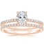 14K Rose Gold Luxe Viviana Diamond Bridal Set (1/2 ct. tw.)