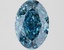 2.67 Ct. Fancy Vivid Blue Oval Lab Grown Diamond
