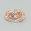 0.41 Ct. Fancy Intense Pink Oval Lab Grown Diamond