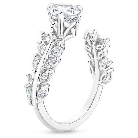 Platinum Sweeping Ivy Diamond Ring (1/2 ct. tw.)