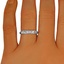 The Gendry Ring, smalltop view on a hand