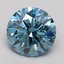2.03 Ct. Fancy Vivid Blue Round Lab Grown Diamond