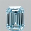 1.95 Ct. Fancy Vivid Blue Emerald Lab Grown Diamond