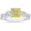 Platinum Luxe Willow Three Stone Diamond Ring (1/2 ct. tw.), smalltop view