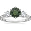 Platinum Hudson Engraved Three Stone Diamond Ring (1/3 ct. tw.), smalltop view