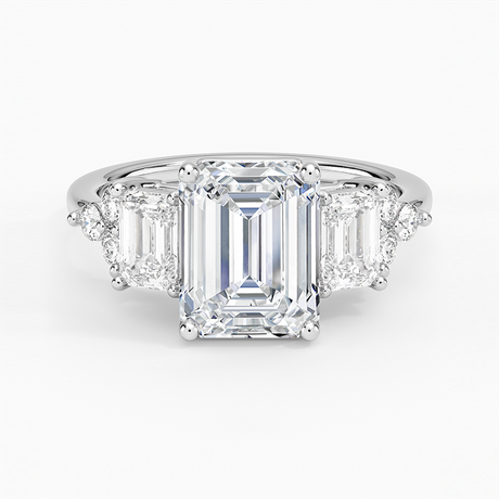 18K White Gold Sabine Cluster Diamond Ring