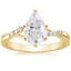18K Yellow Gold Chamise Diamond Ring (1/15 ct. tw.), smalltop view
