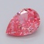 0.54 Ct. Fancy Vivid Pink Pear Lab Grown Diamond