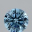 3.09 Ct. Fancy Vivid Blue Round Lab Grown Diamond