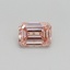 0.51 Ct. Fancy Intense Pink Emerald Lab Grown Diamond