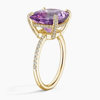 Waltz Amethyst and Diamond Cocktail Ring