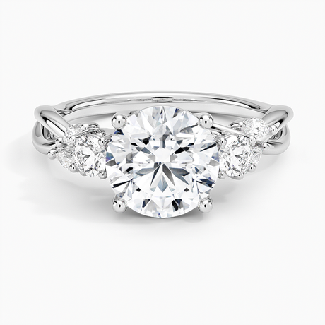 Willow Three Stone Diamond Ring - Brilliant Earth