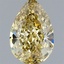 1.60 Ct. Fancy Intense  Yellow Pear Lab Grown Diamond