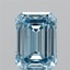 2.15 Ct. Fancy Vivid Blue Emerald Lab Grown Diamond