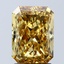 2.57 Ct. Fancy Vivid Yellow Radiant Lab Grown Diamond