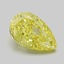 1.09 Ct. Fancy Vivid Yellow Pear Lab Grown Diamond