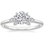 18K White Gold Fiore Diamond Ring, smalltop view