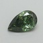 0.61 Ct. Fancy Vivid Green Pear Lab Grown Diamond