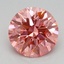 1.10 Ct. Fancy Vivid Pink Round Lab Grown Diamond