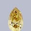0.42 Ct. Fancy Intense  Yellow Pear Lab Grown Diamond