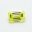 0.54 Ct. Fancy Intense  Yellow Emerald Lab Grown Diamond