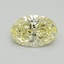 1.02 Ct. Fancy Intense Yellow Oval Lab Grown Diamond