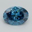2.00 Ct. Fancy Vivid Blue Oval Lab Grown Diamond