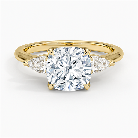 Fleur Three Stone Diamond Ring