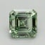 1.25 Ct. Fancy Vivid Pacific Green Asscher Lab Grown Diamond