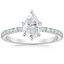 18K White Gold Bliss Six-Prong Diamond Ring (1/6 ct. tw.), smalltop view